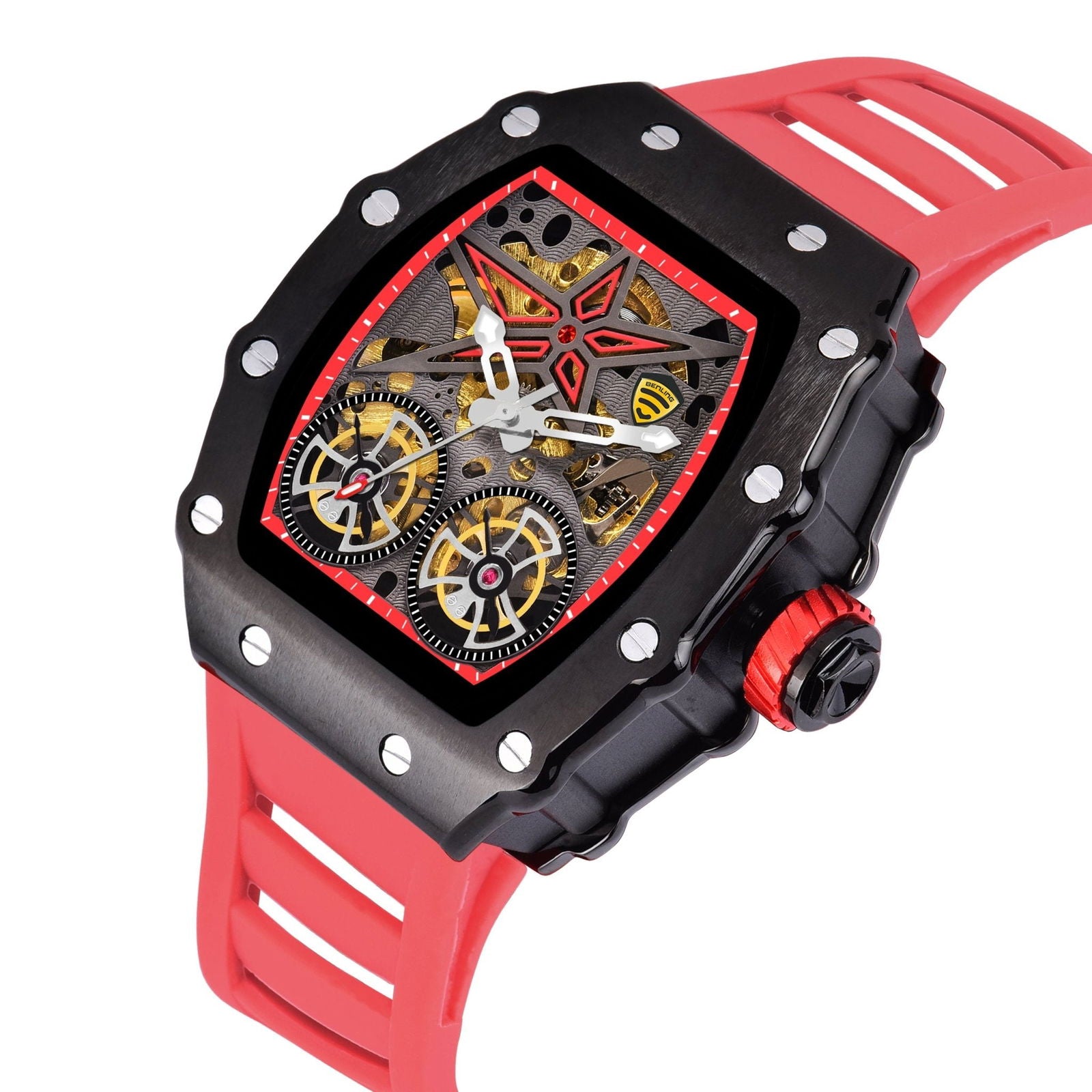 Benling Marvel Series Automatic Watch with Flywheel Unique Dial Luxury Watch