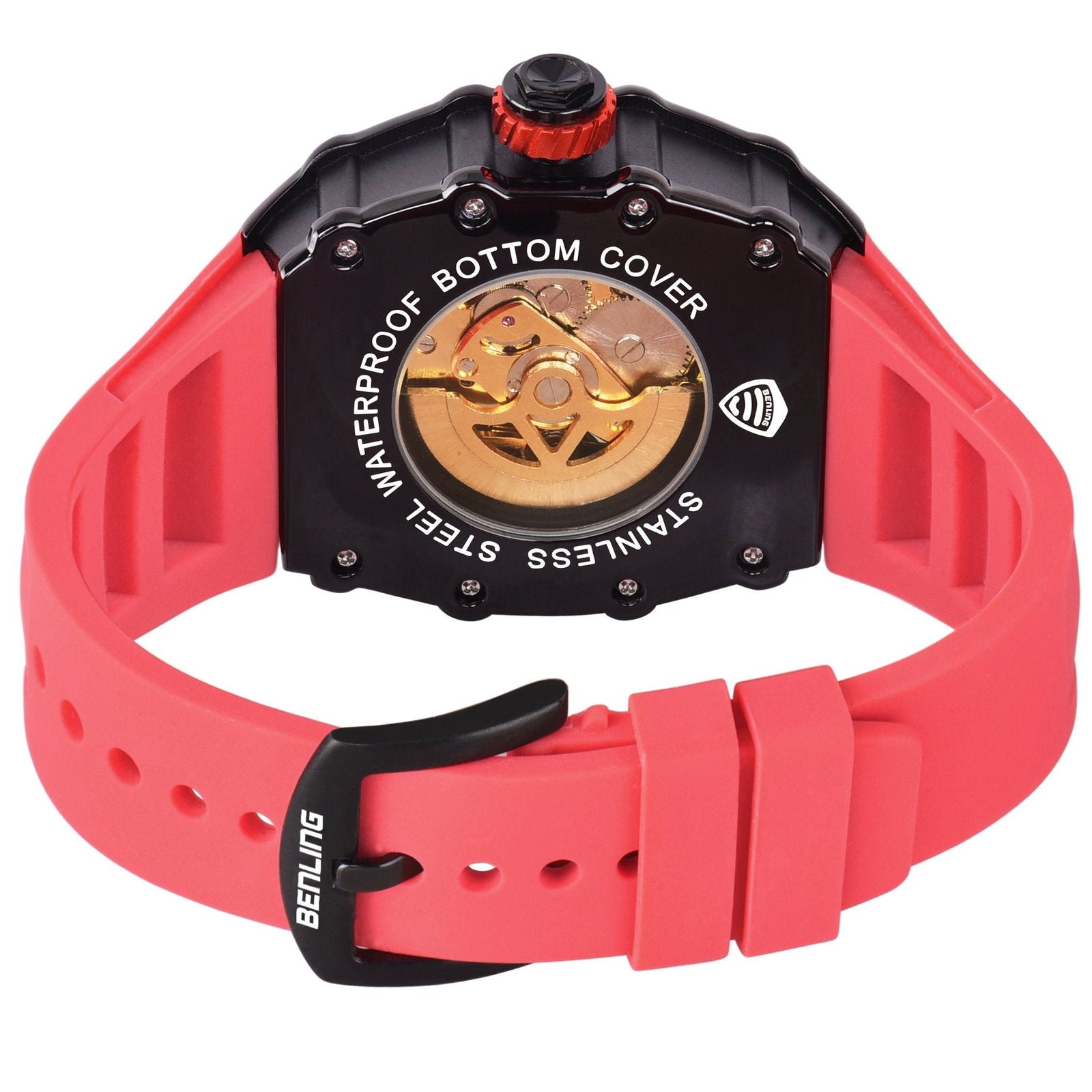 Benling Marvel Series Automatic Watch with Flywheel Unique Dial Luxury Watch