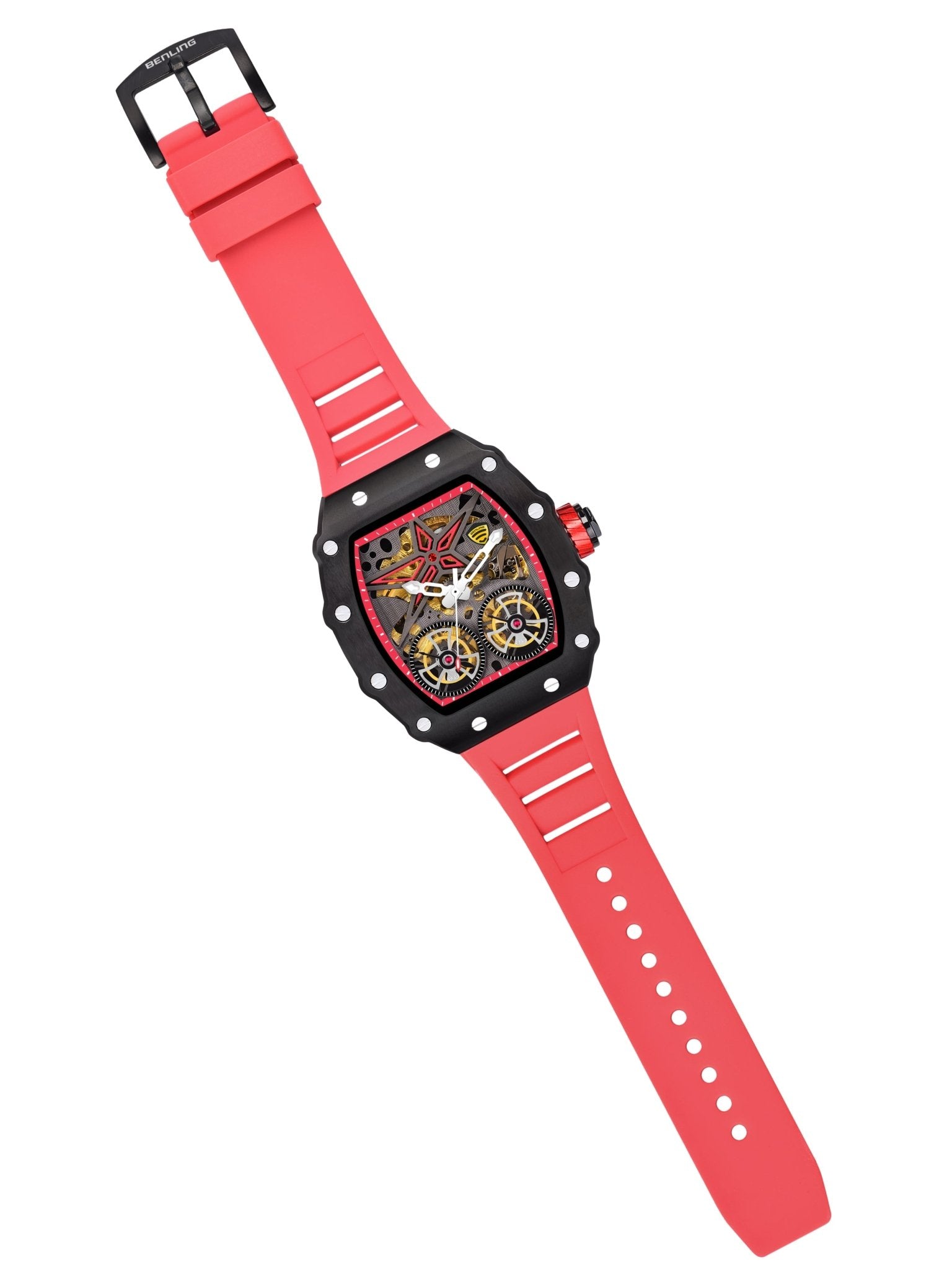 Benling Marvel Series Automatic Watch with Flywheel Unique Dial Luxury Watch