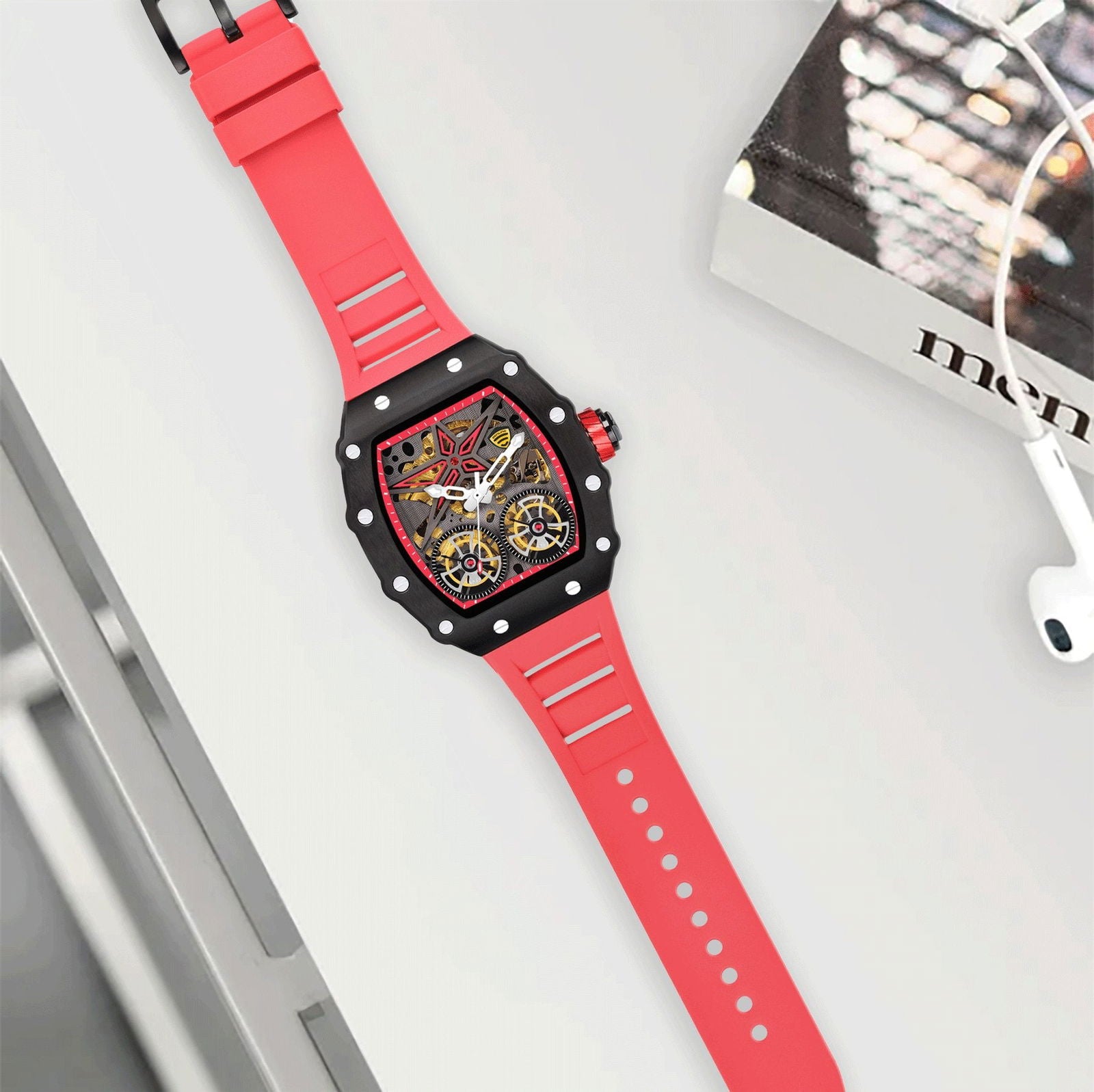 Benling Marvel Series Automatic Watch with Flywheel Unique Dial Luxury Watch My Store