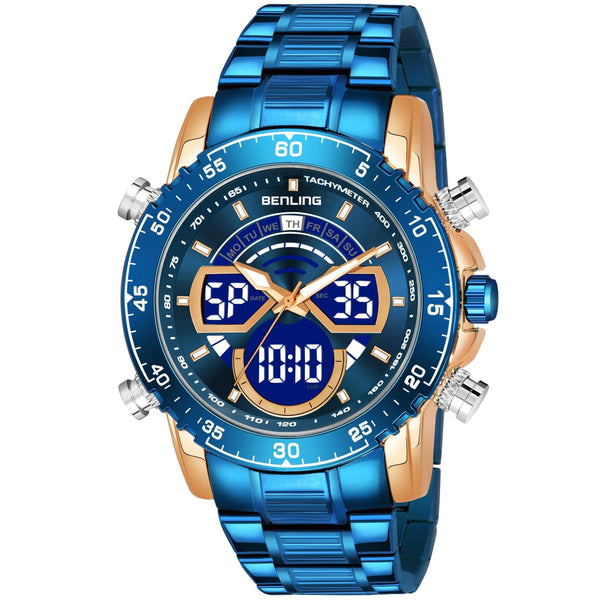 Benling Stylish Analog Digital Watch with EL Backlight – BENLING BL-1034