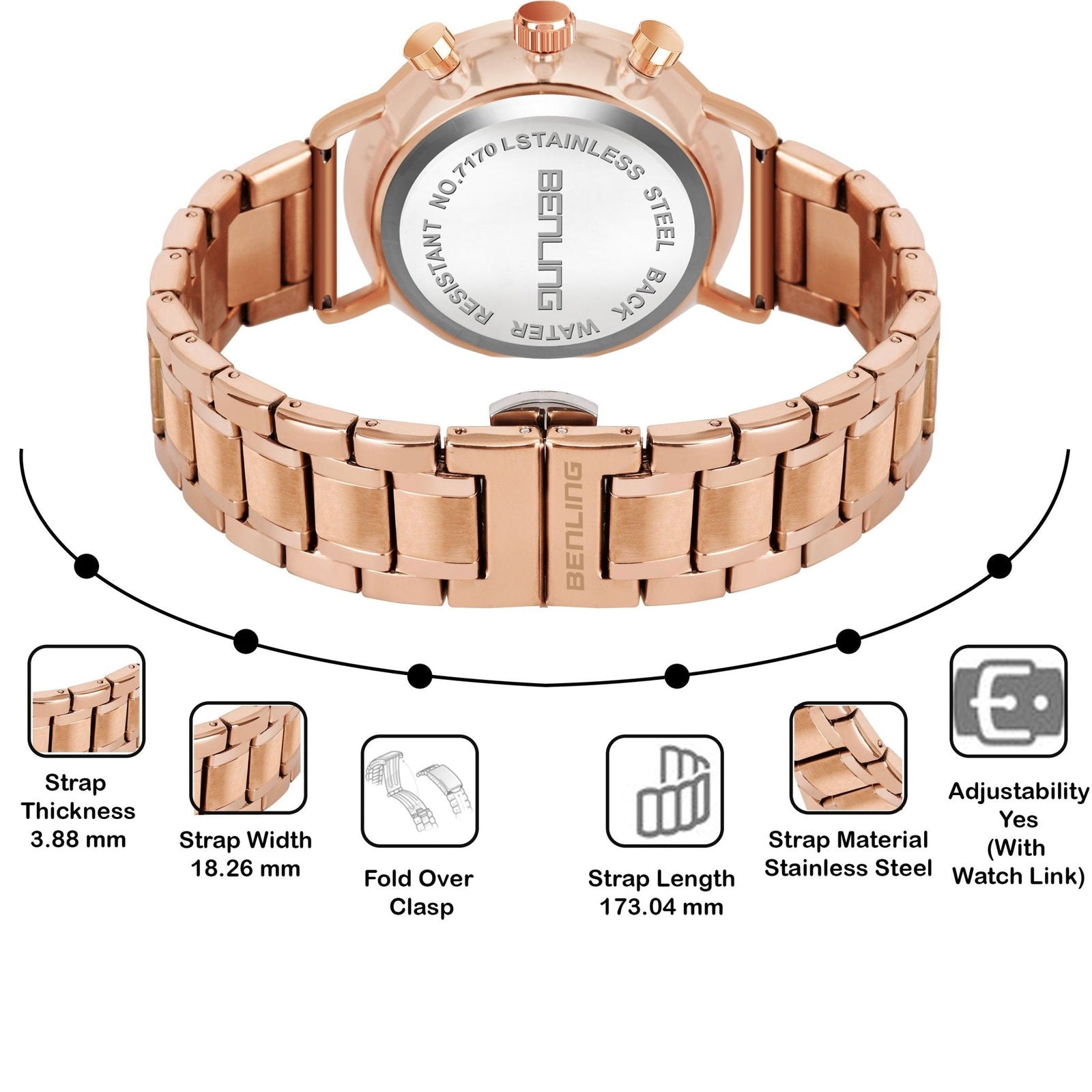Benling TimeMaster Chronograph Watch for Men