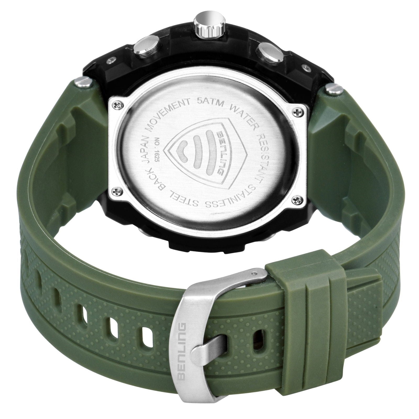 Benling Versatile Analog Digital Watch with EL Backlight-SKBLANDG-6004