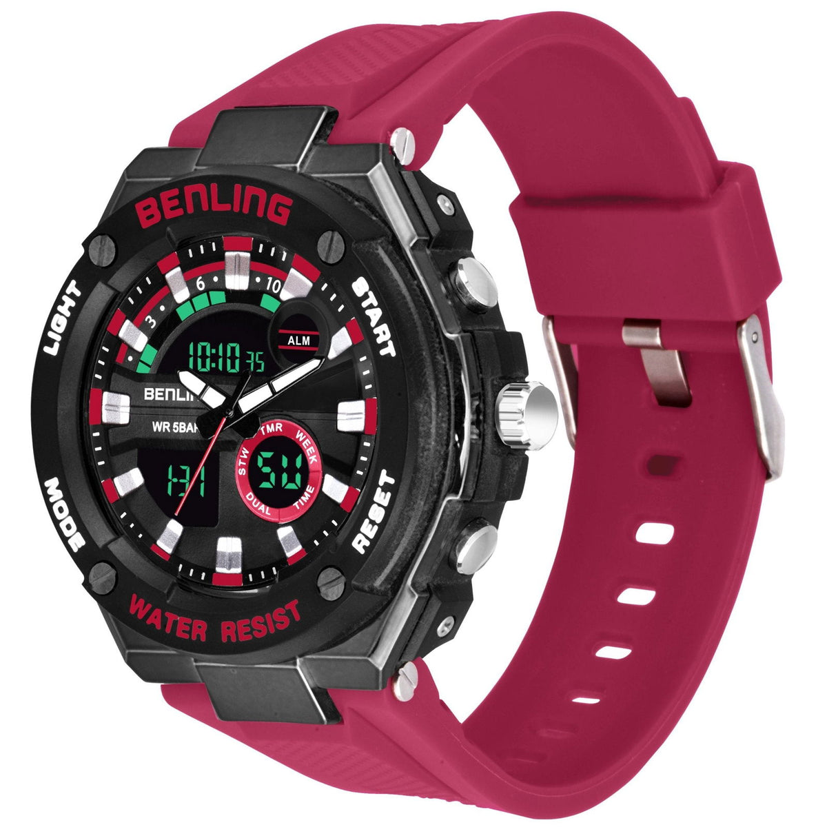Benling Versatile Analog Digital Watch with EL Backlight-SKBLANDG-6004 - Benling