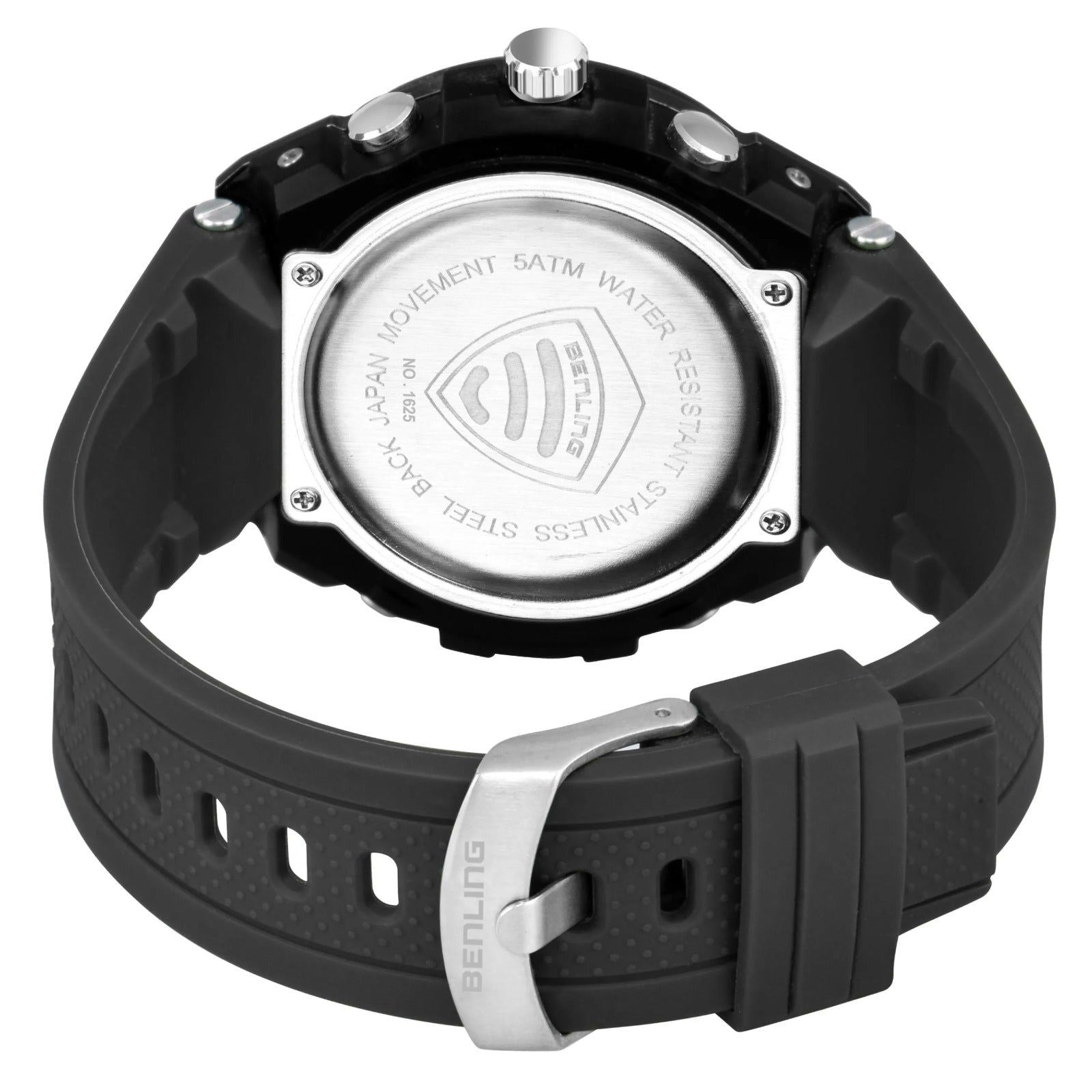 Benling Versatile Analog Digital Watch with EL Backlight-SKBLANDG-6004