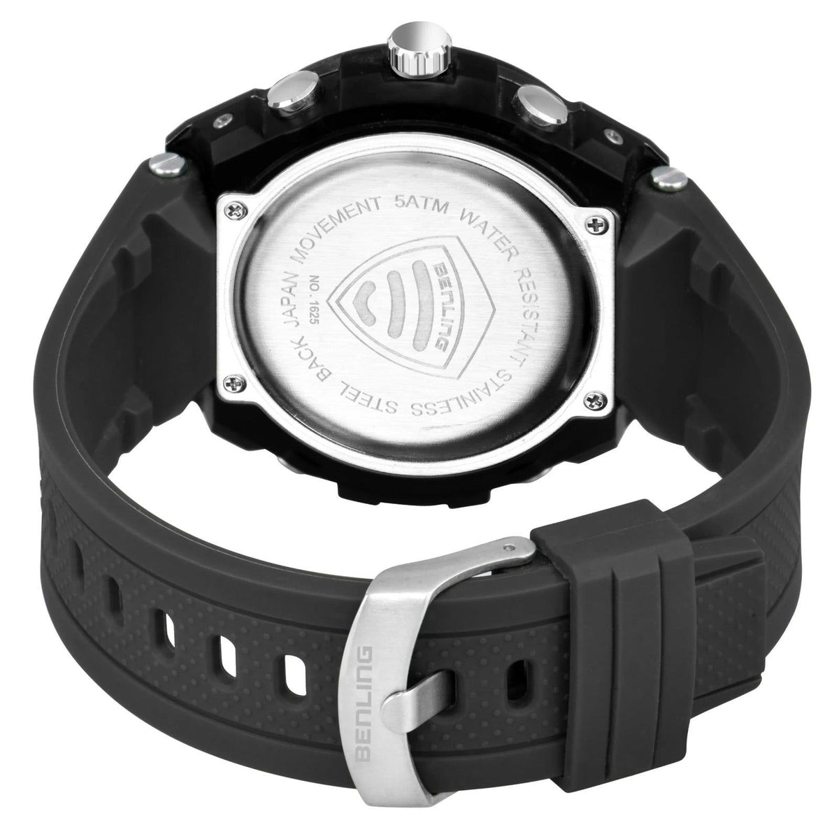 Benling Versatile Analog Digital Watch with EL Backlight-SKBLANDG-6004 - Benling
