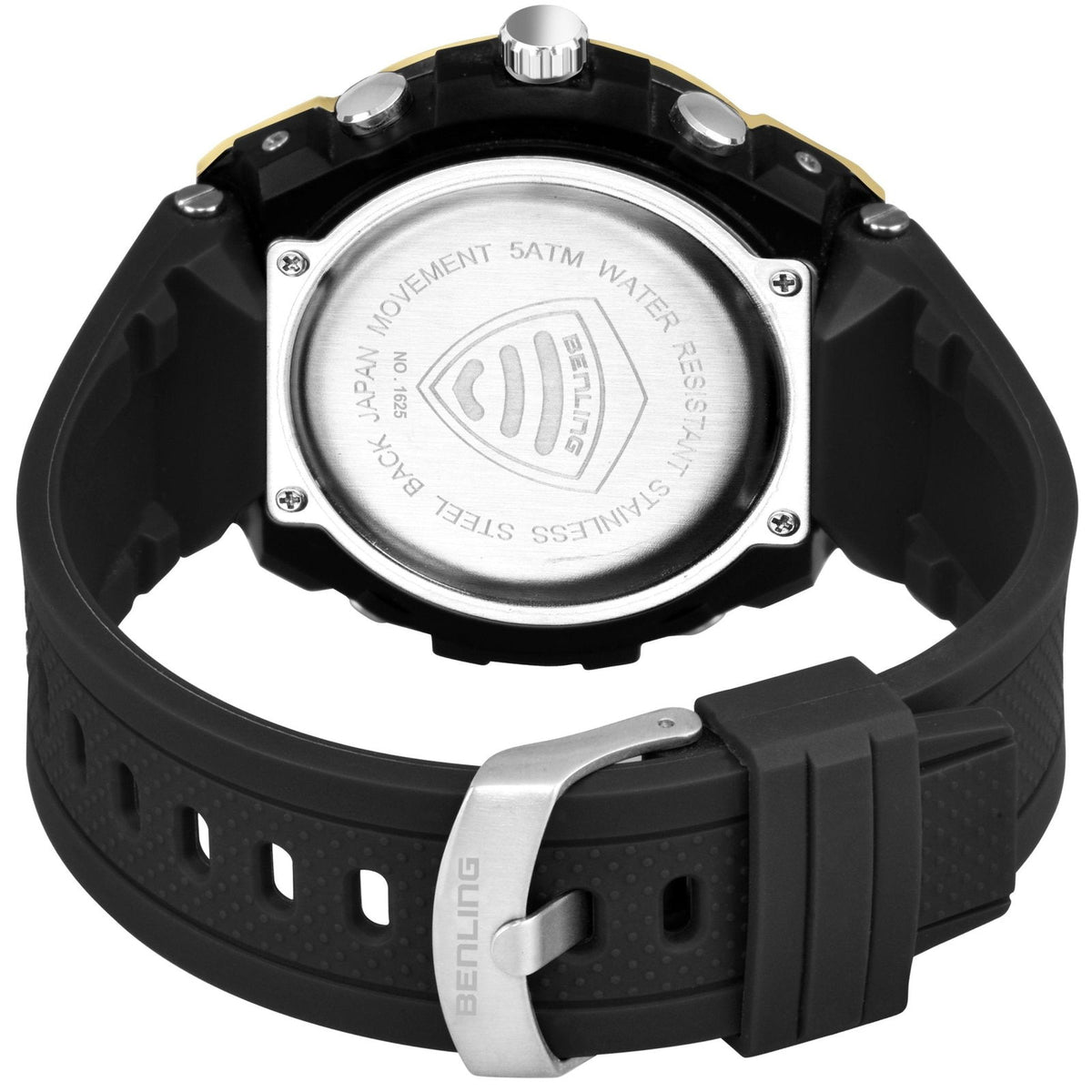 Benling Versatile Analog Digital Watch with EL Backlight-SKBLANDG-6004 - Benling