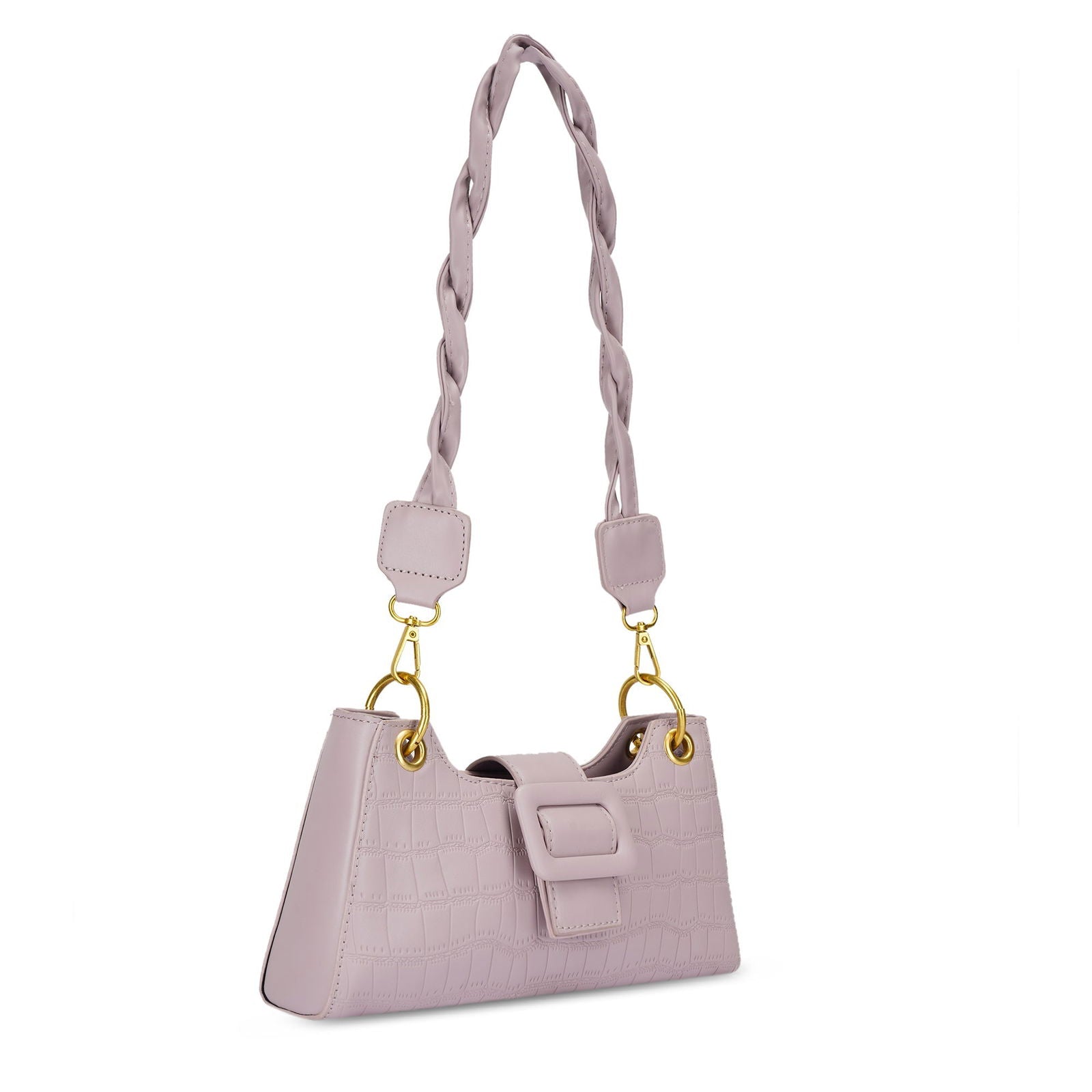 Croc Embossed Crossbody Bag for Women