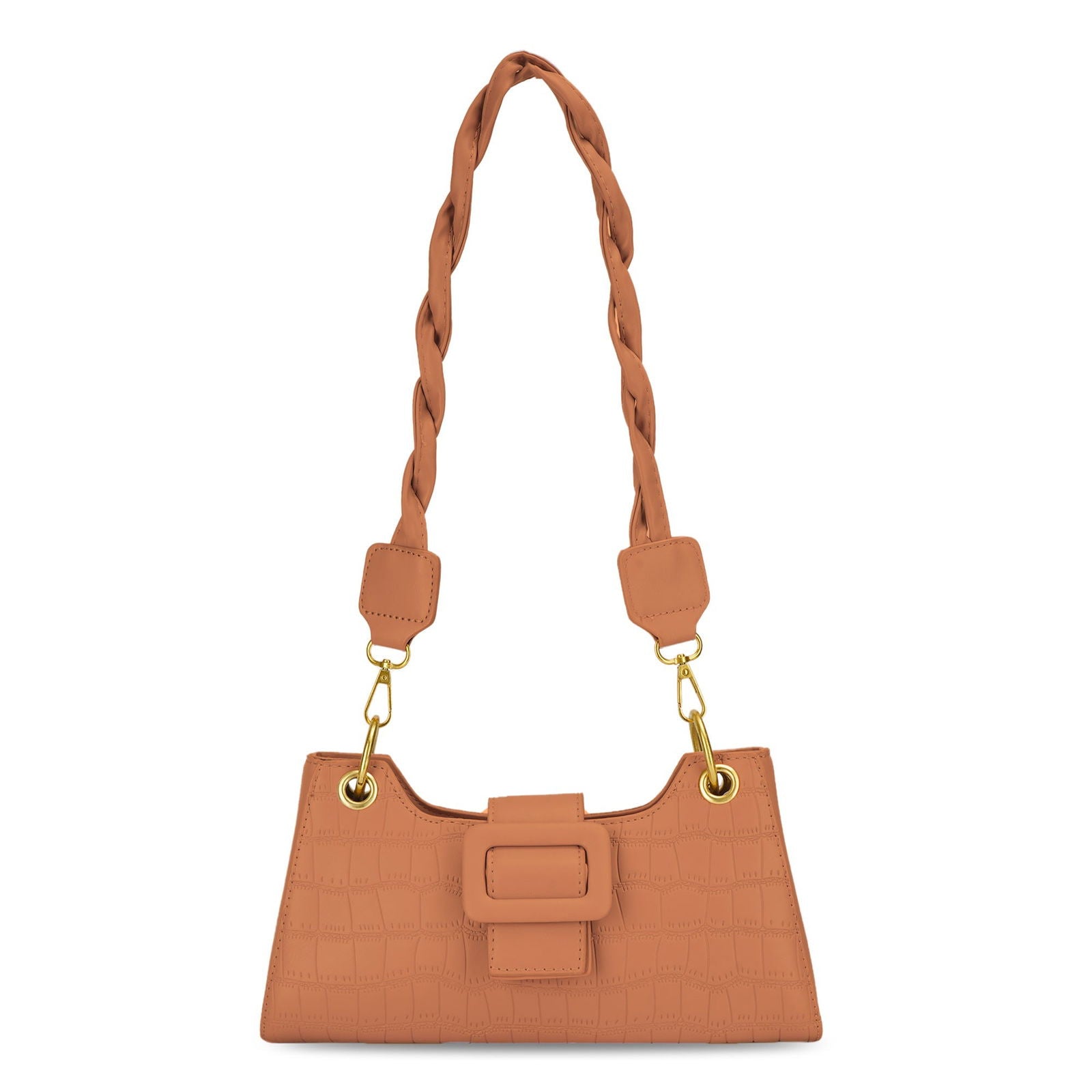 Croc Embossed Crossbody Bag for Women