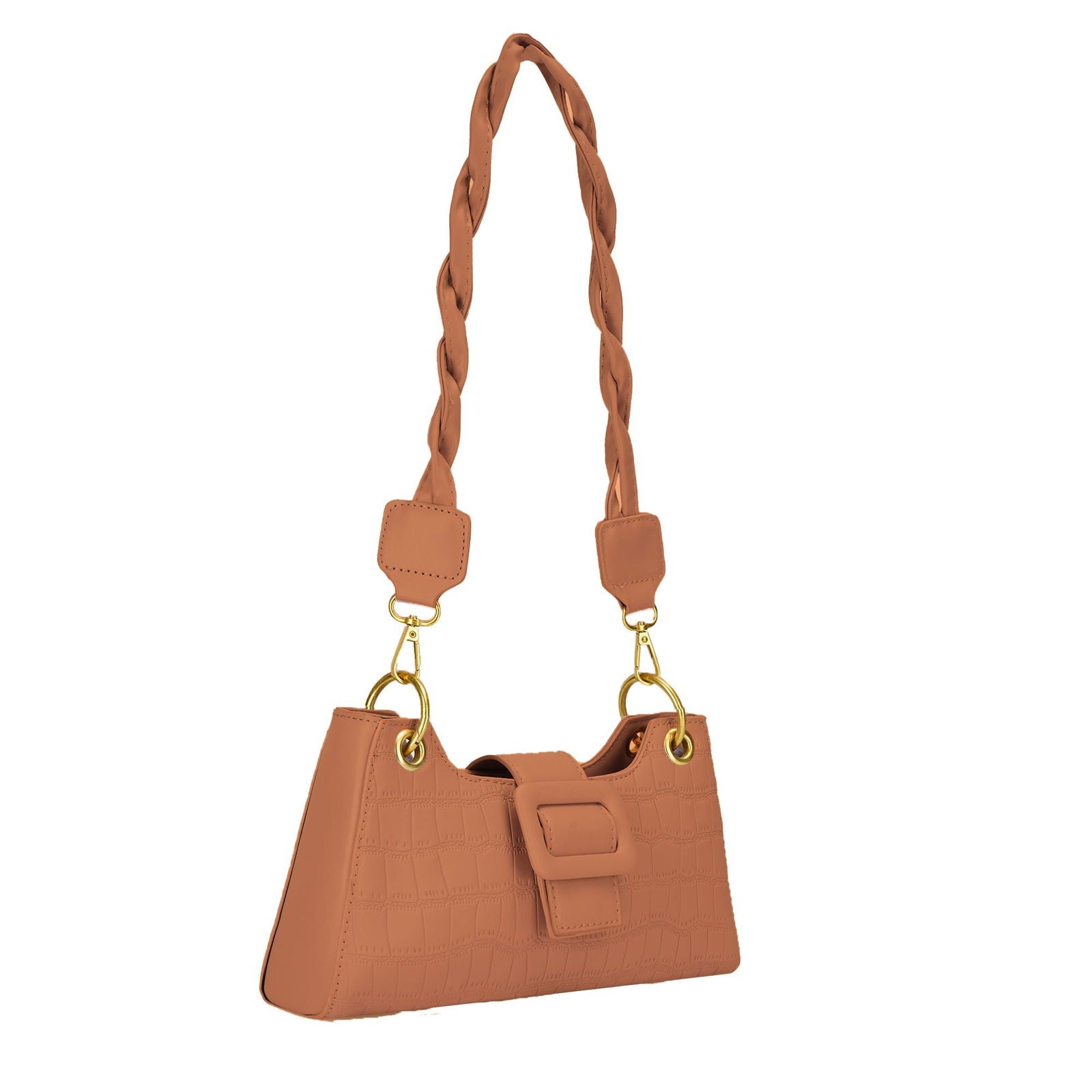 Croc Embossed Crossbody Bag for Women