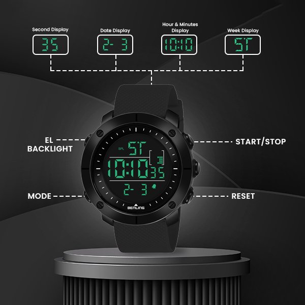 Digital Watch For All Occasion | Multi-Color |6058