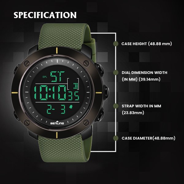 Digital Watch For All Occasion | Multi-Color |6058 - Benling