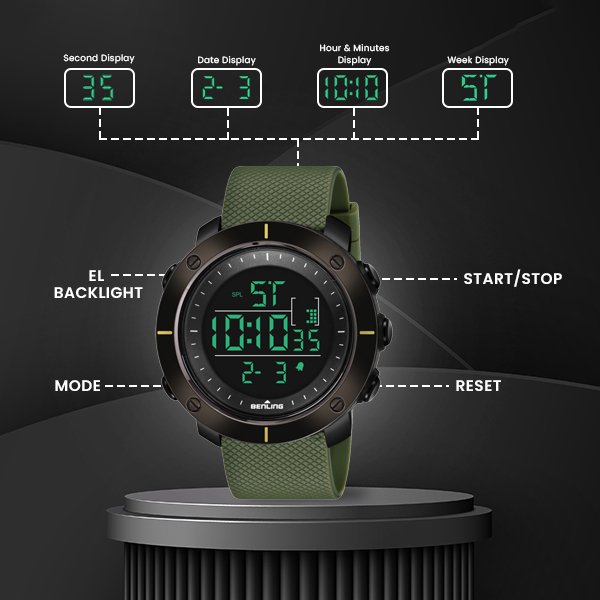 Digital Watch For All Occasion | Multi-Color |6058