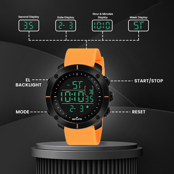 Digital Watch For All Occasion | Multi-Color |6058