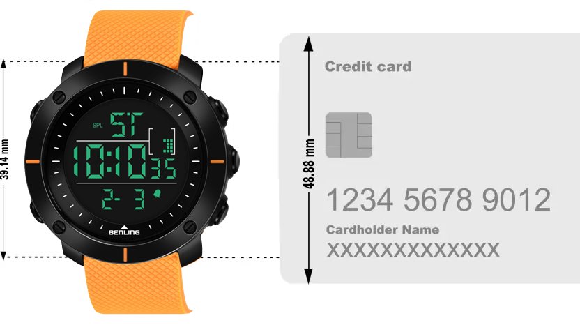 Digital Watch For All Occasion | Multi-Color |6058 - Benling