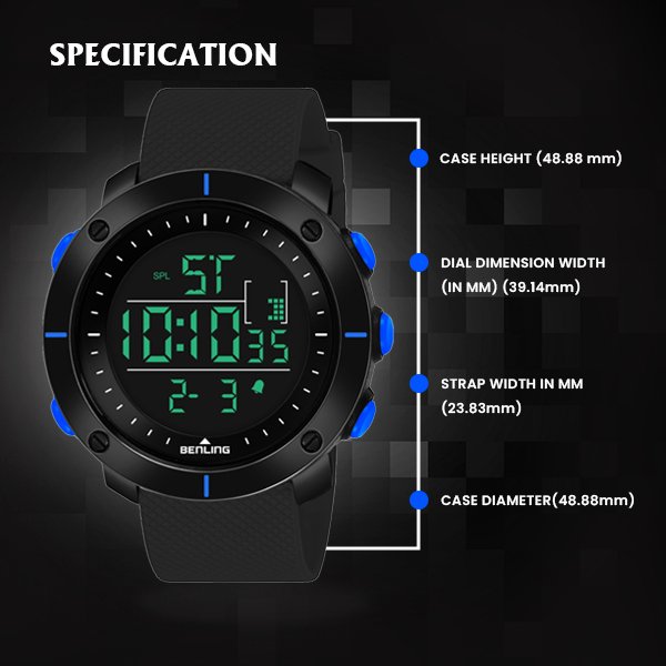 Digital Watch For All Occasion | Multi-Color |6058 - Benling