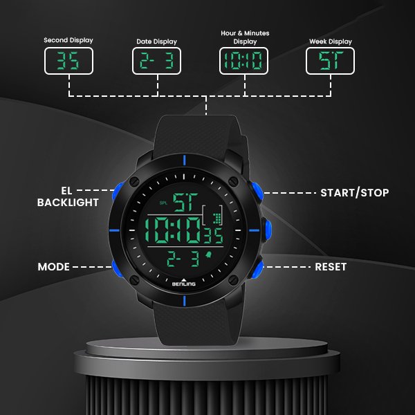 Digital Watch For All Occasion | Multi-Color |6058