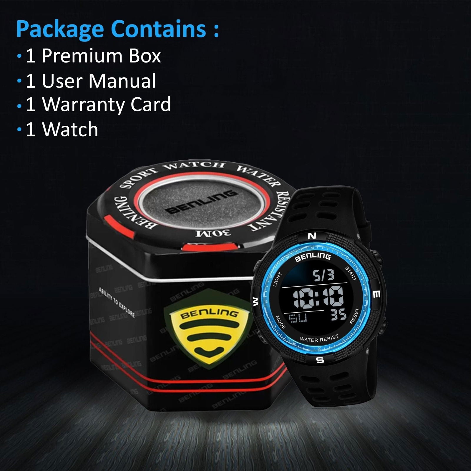 Digital Watch with Stopwatch | Calendar | Alarm | Sports – Formal Casual Wear | 6060