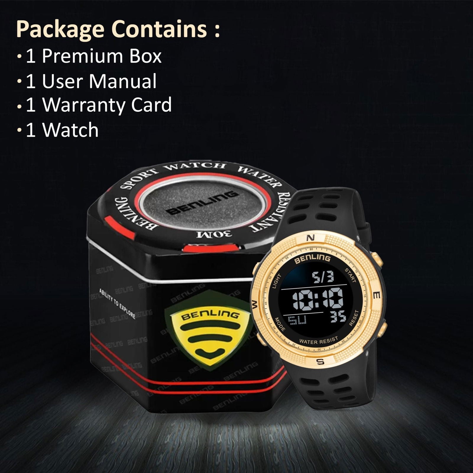 Digital Watch with Stopwatch | Calendar | Alarm | Sports – Formal Casual Wear | 6060