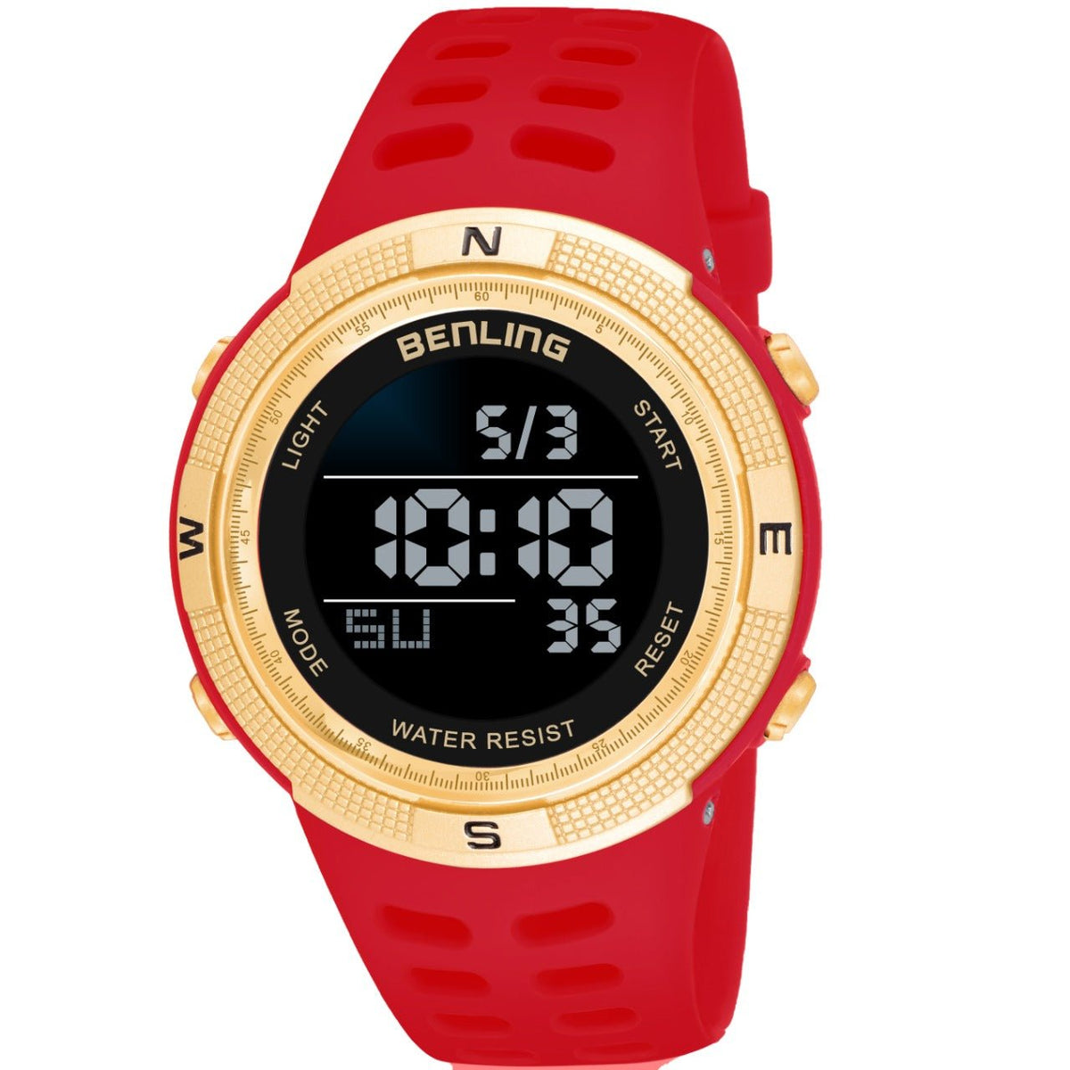Digital Watch with Stopwatch | Calendar | Alarm | Sports – Formal Casual Wear | 6060 - Benling