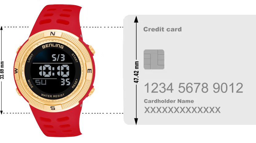 Digital Watch with Stopwatch | Calendar | Alarm | Sports – Formal Casual Wear | 6060