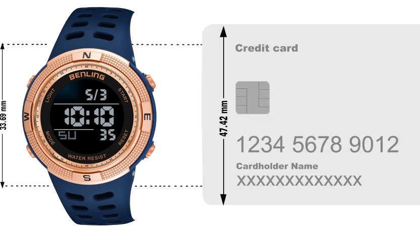 Digital Watch with Stopwatch | Calendar | Alarm | Sports – Formal Casual Wear | 6060