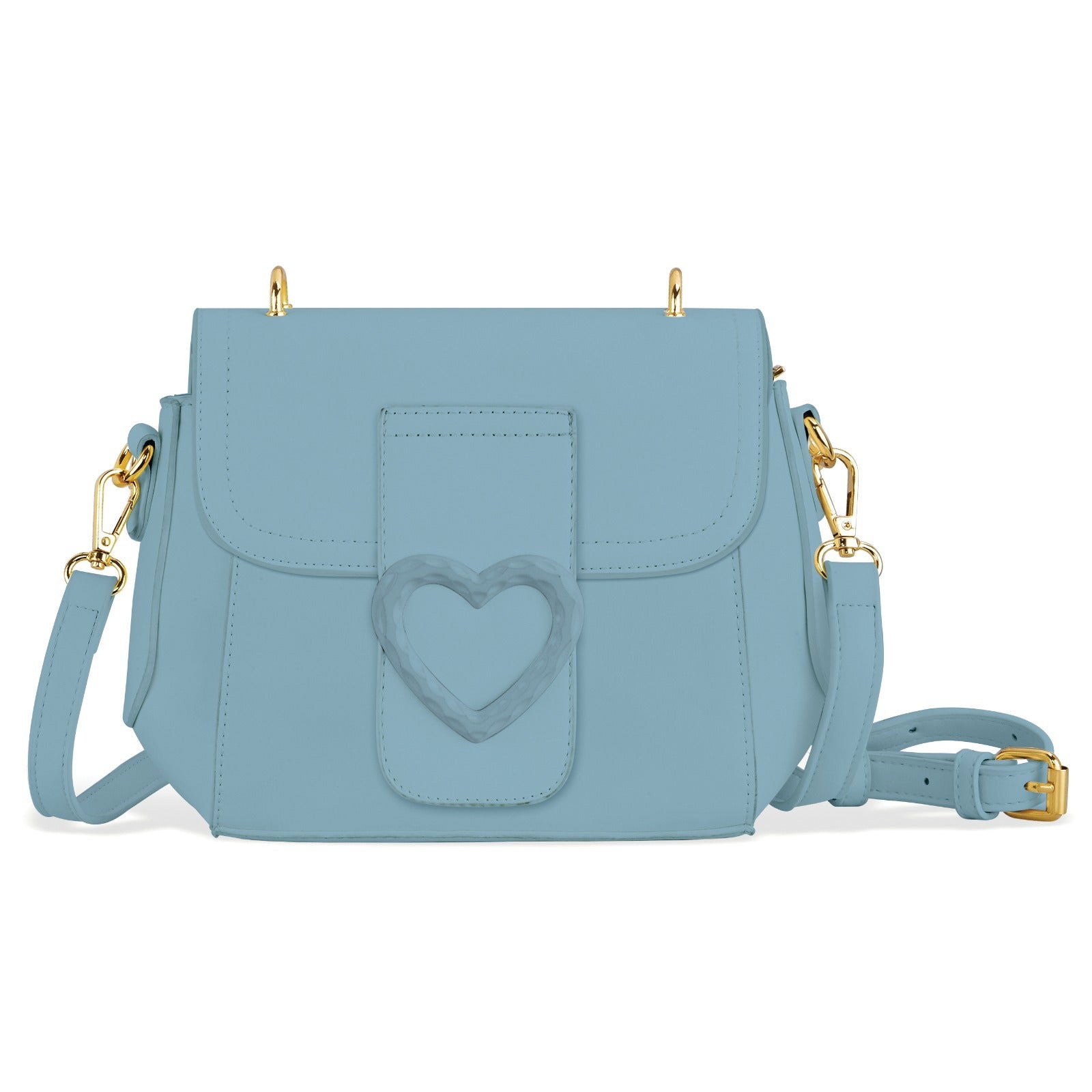 Heart Locked Crossbody Bag for Women