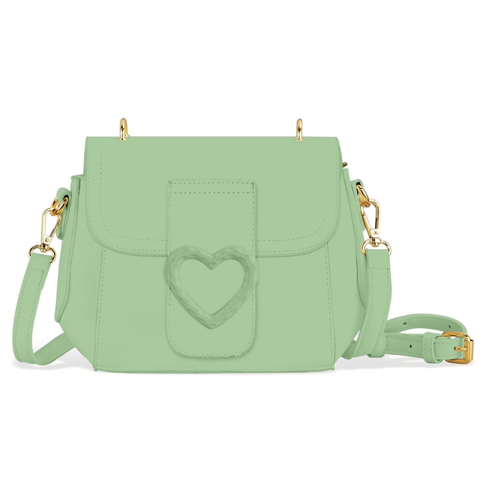 Heart Locked Crossbody Bag for Women