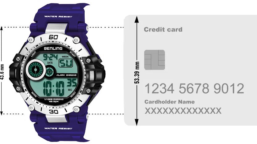 Iconic Digital Watch with Silicon Strap | Calendar | Alarm | Sports – Formal Casual Wear | 6056