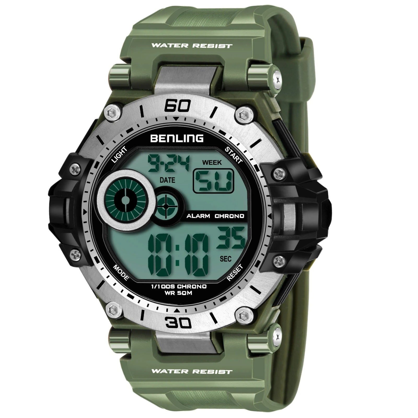 Iconic Digital Watch with Silicon Strap | Calendar | Alarm | Sports – Formal Casual Wear | 6056