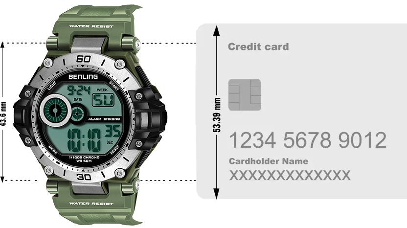 Iconic Digital Watch with Silicon Strap | Calendar | Alarm | Sports – Formal Casual Wear | 6056