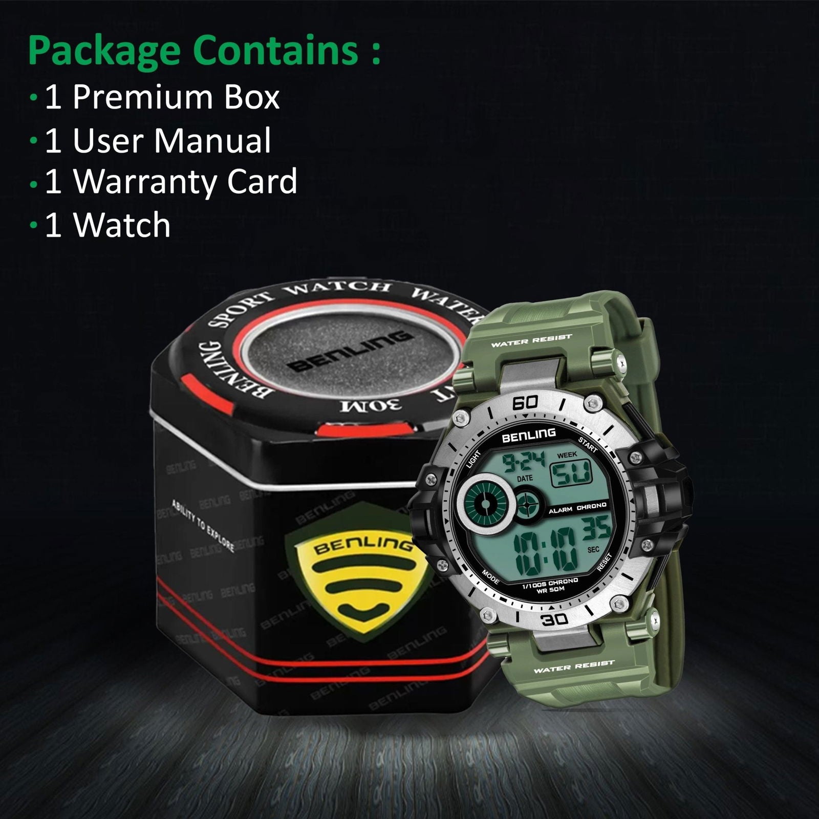 Iconic Digital Watch with Silicon Strap | Calendar | Alarm | Sports – Formal Casual Wear | 6056