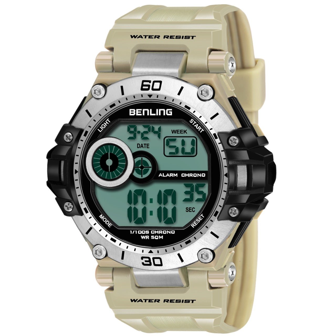 Iconic Digital Watch with Silicon Strap | Calendar | Alarm | Sports – Formal Casual Wear | 6056