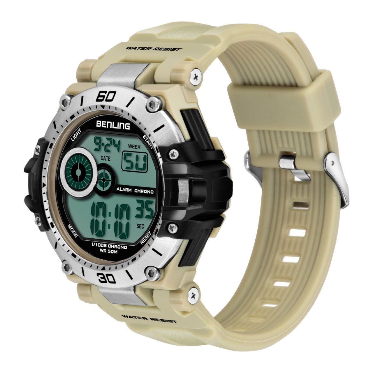 Iconic Digital Watch with Silicon Strap | Calendar | Alarm | Sports – Formal Casual Wear | 6056