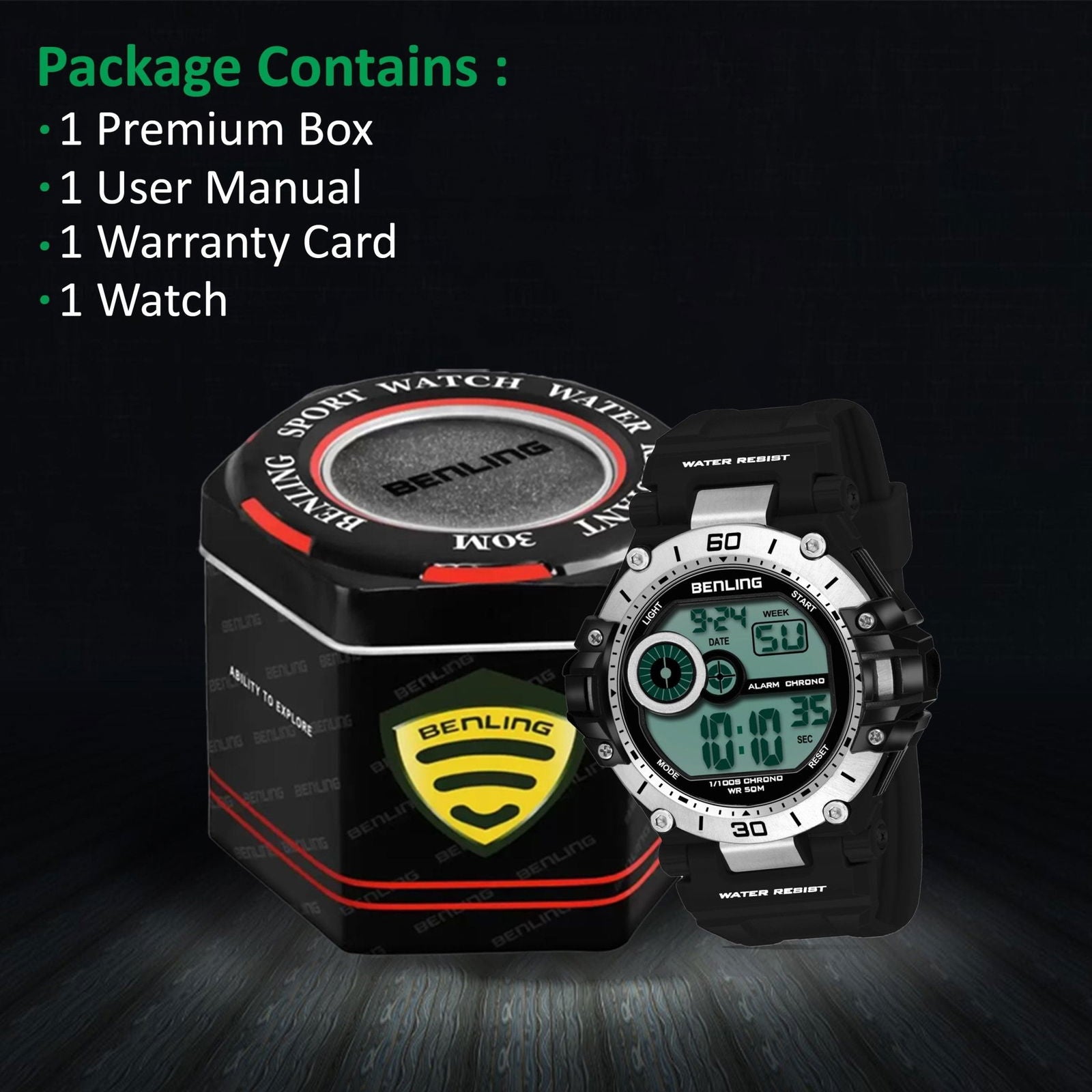 Iconic Digital Watch with Silicon Strap | Calendar | Alarm | Sports – Formal Casual Wear | 6056