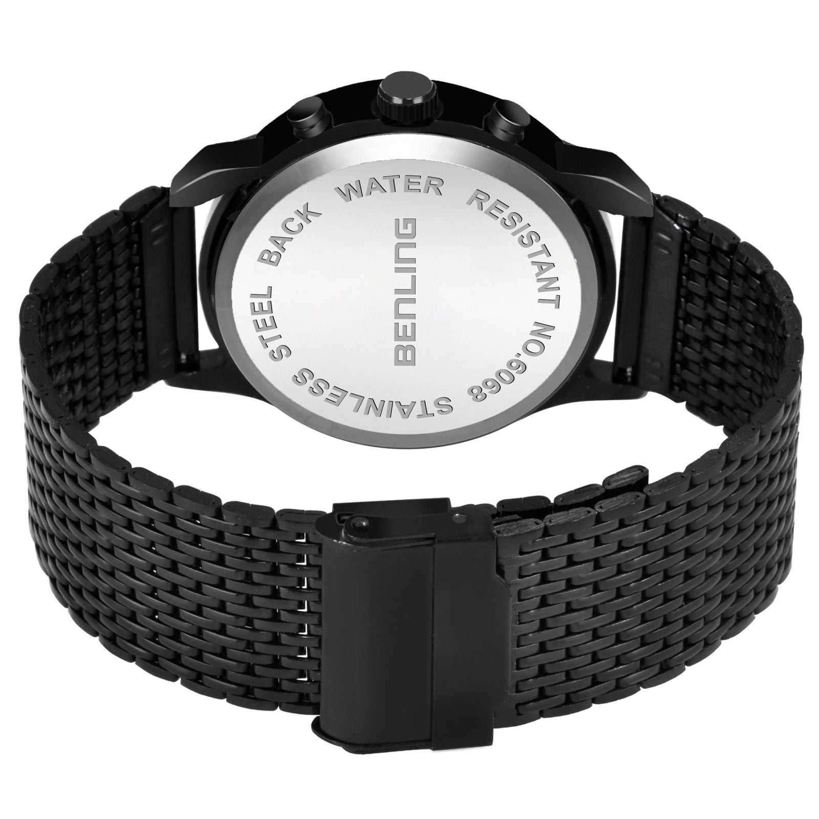 Iconic White Black Chronograph