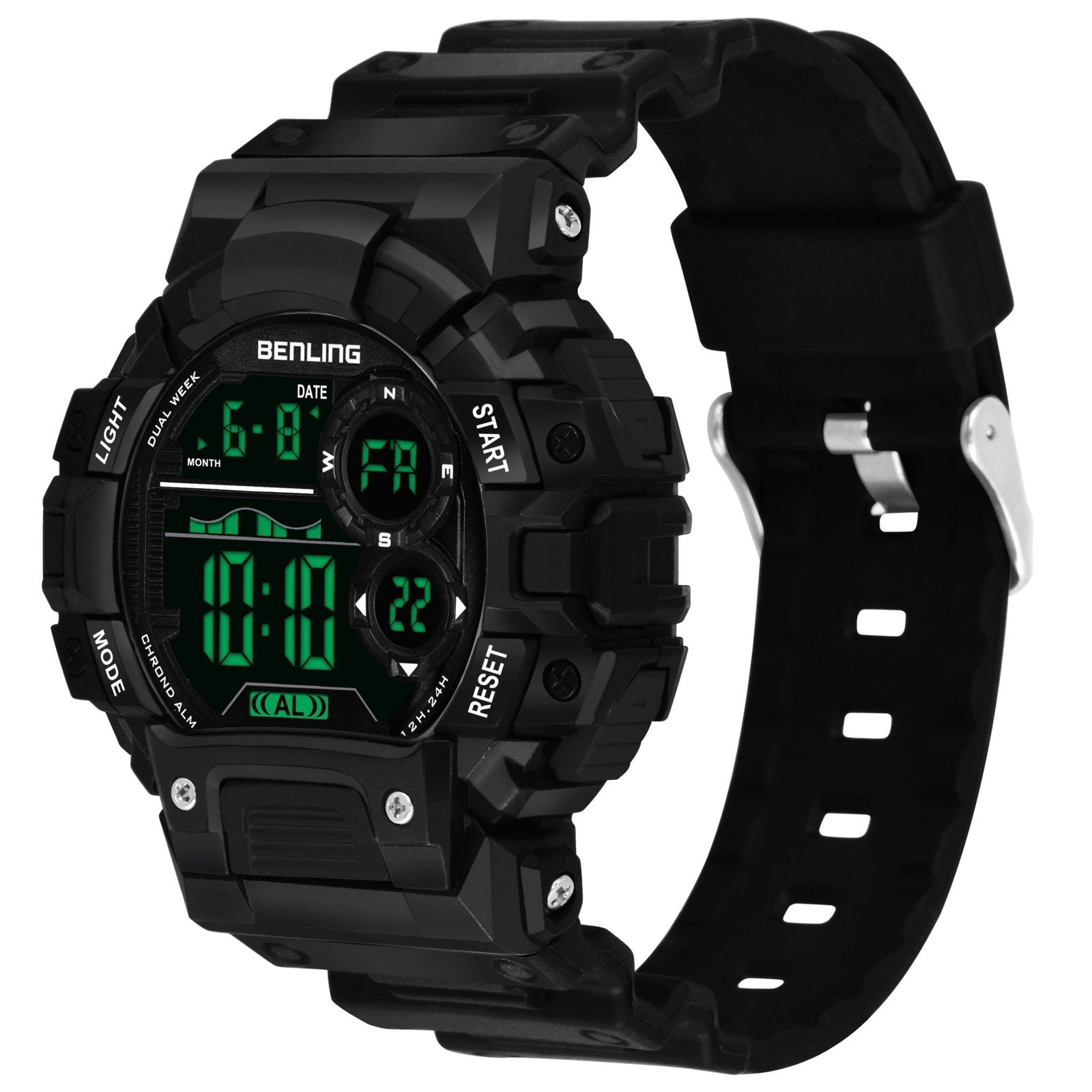 Military Watches for Men with Stopwatch | Calendar | Alarm | Sports Formal Casual Wear | 6053