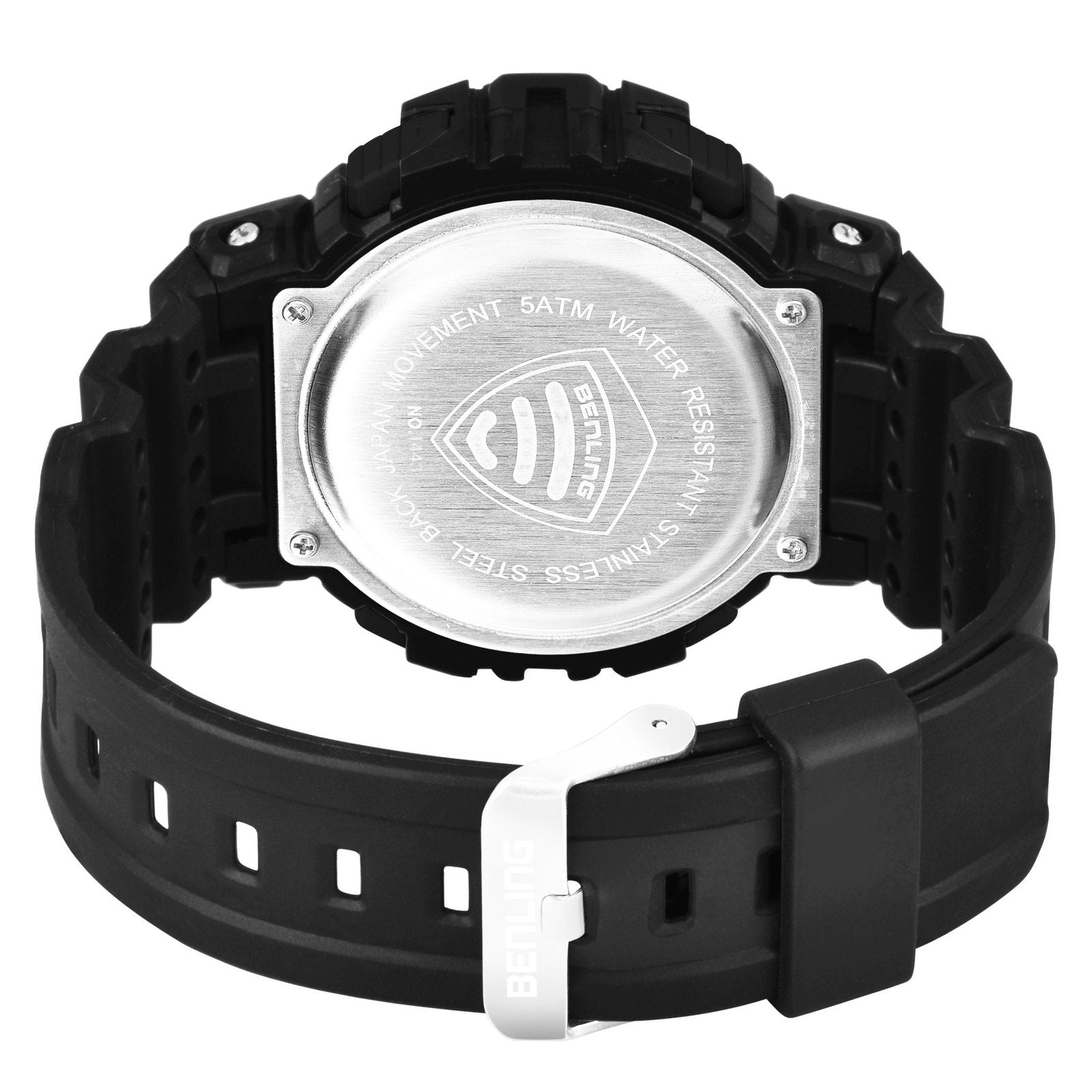 Military Watches for Men with Stopwatch | Calendar | Alarm | Sports Formal Casual Wear | 6053