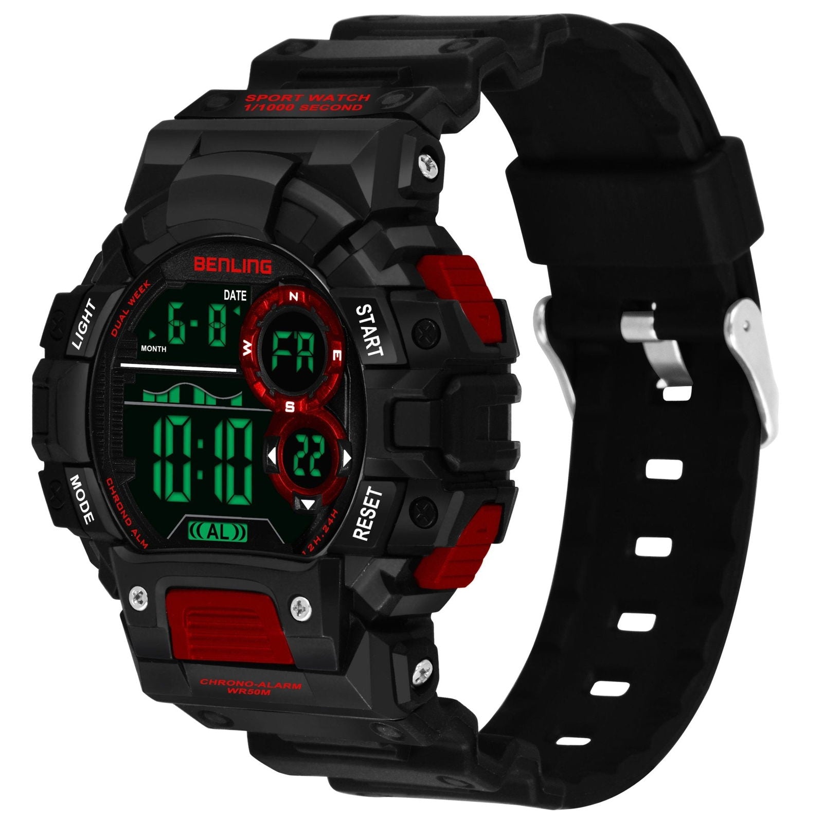 Military Watches for Men with Stopwatch | Calendar | Alarm | Sports Formal Casual Wear | 6053