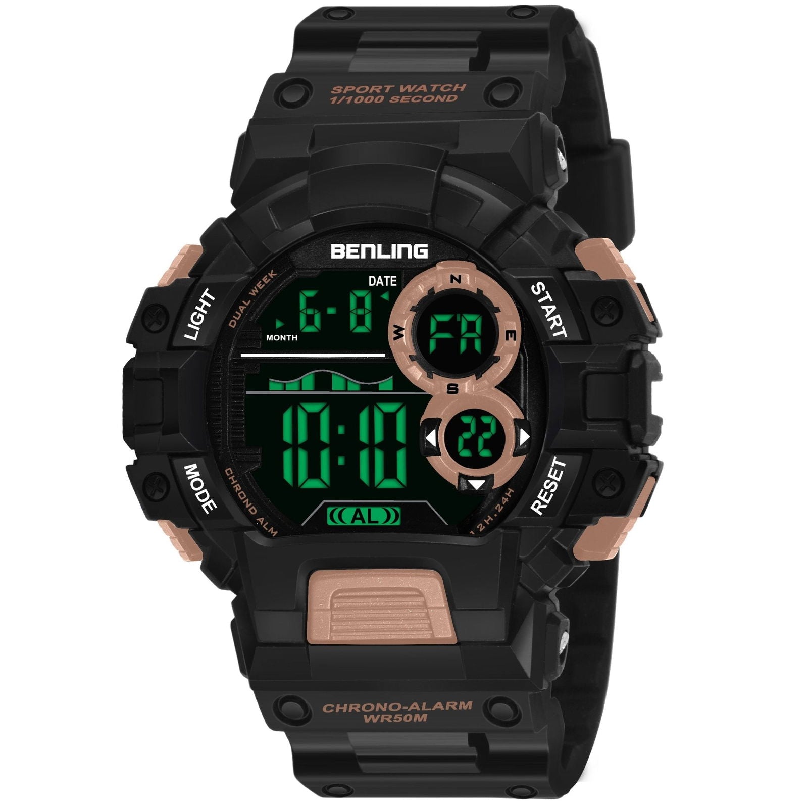 Military Watches for Men with Stopwatch | Calendar | Alarm | Sports Formal Casual Wear | 6053