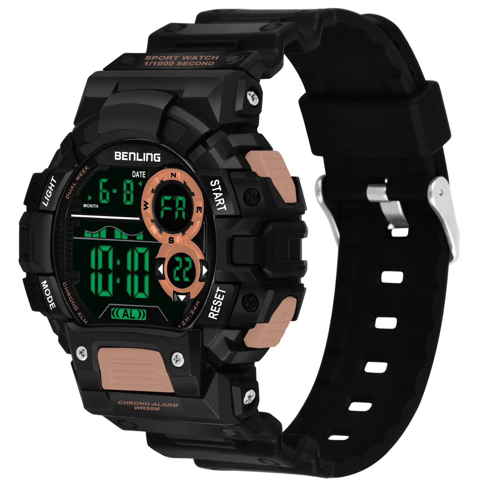 Military Watches for Men with Stopwatch | Calendar | Alarm | Sports Formal Casual Wear | 6053