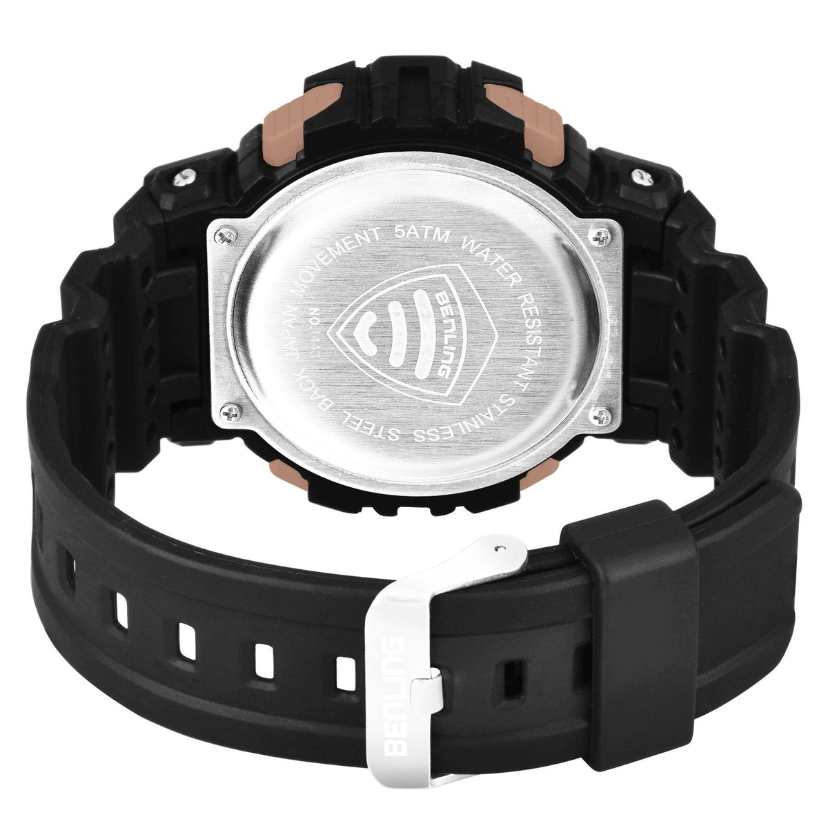 Military Watches for Men with Stopwatch | Calendar | Alarm | Sports Formal Casual Wear | 6053 - Benling