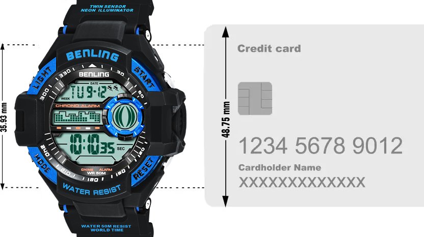 Multifunctional Digital Watch Shockproof with Stopwatch | Calendar | Alarm | Sports – Formal Casual Wear | 6055