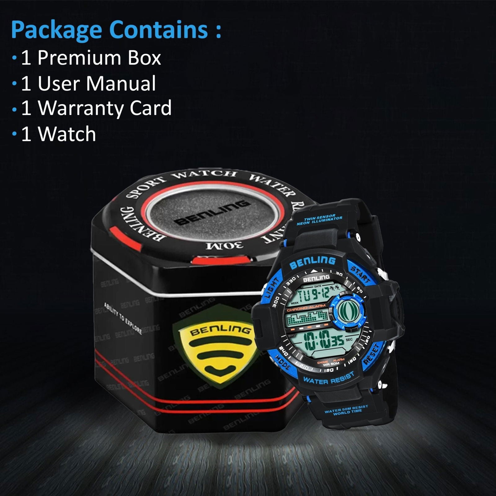 Multifunctional Digital Watch Shockproof with Stopwatch | Calendar | Alarm | Sports – Formal Casual Wear | 6055