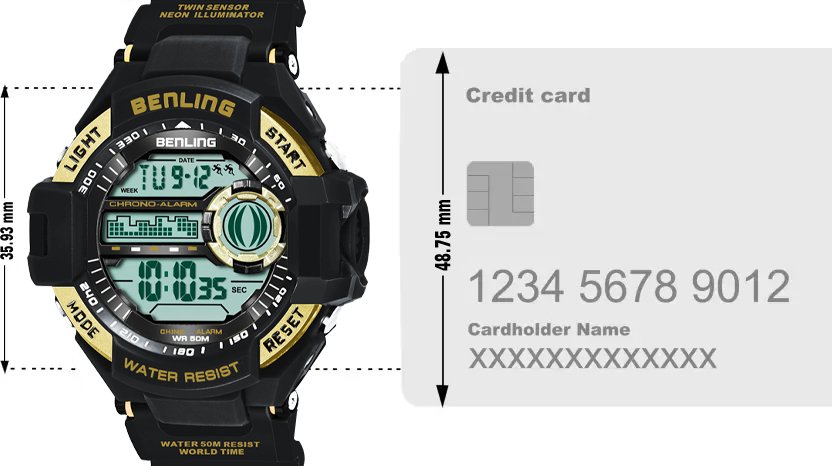 Multifunctional Digital Watch Shockproof with Stopwatch | Calendar | Alarm | Sports – Formal Casual Wear | 6055