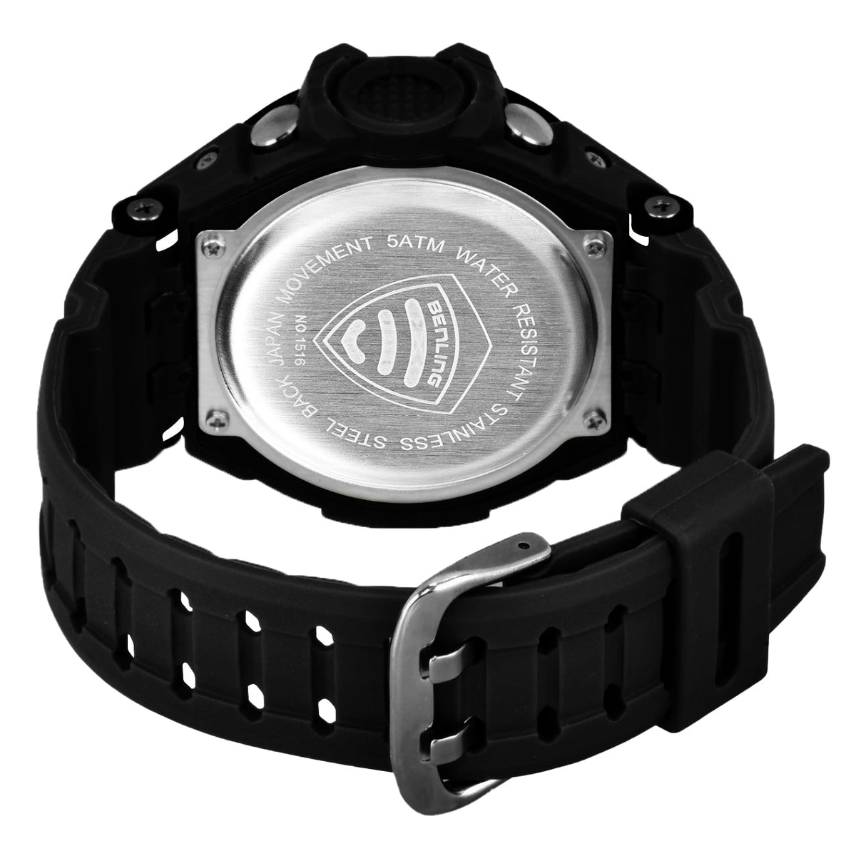 Multifunctional Digital Watch Shockproof with Stopwatch | Calendar | Alarm | Sports – Formal Casual Wear | 6055 - Benling