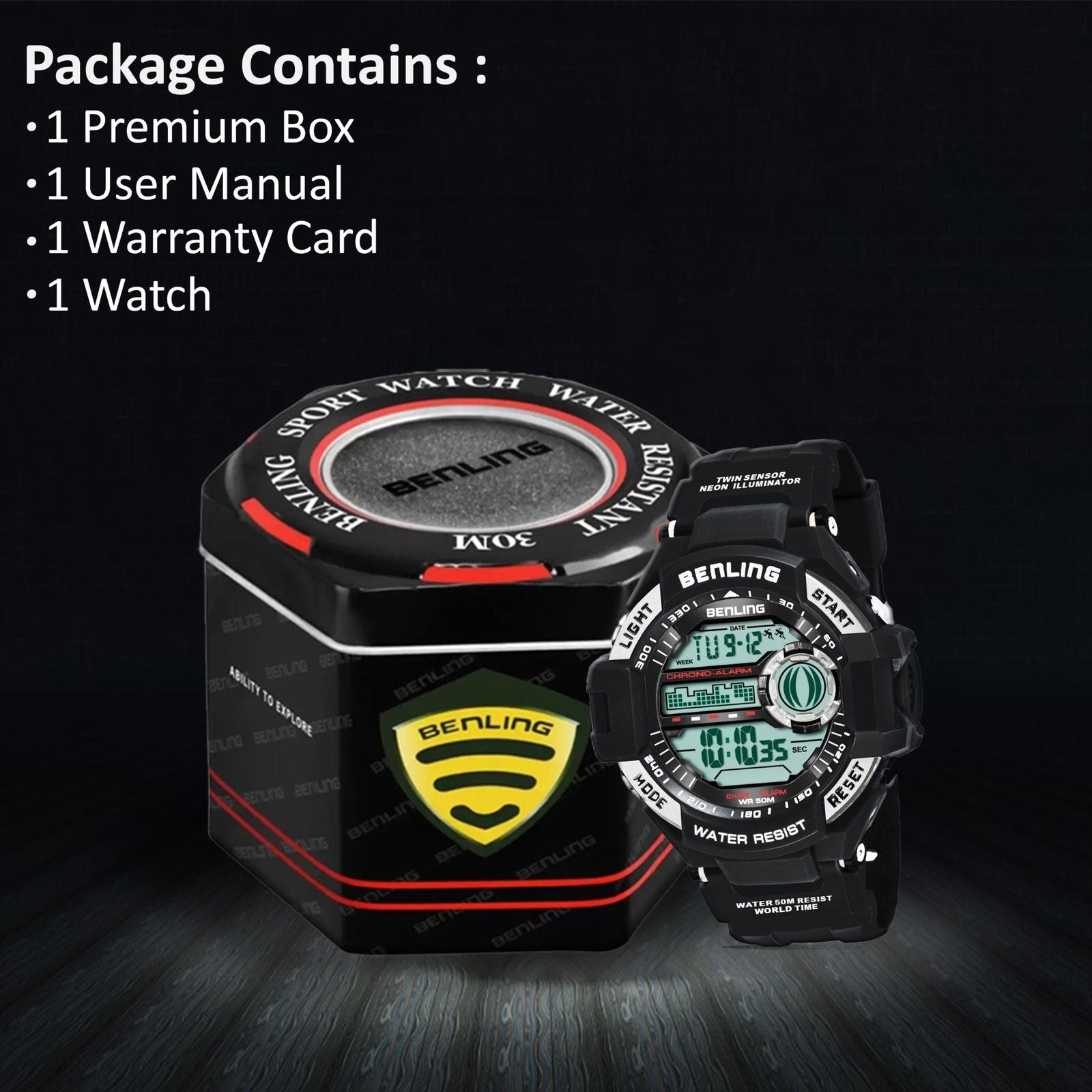 Multifunctional Digital Watch Shockproof with Stopwatch | Calendar | Alarm | Sports – Formal Casual Wear | 6055