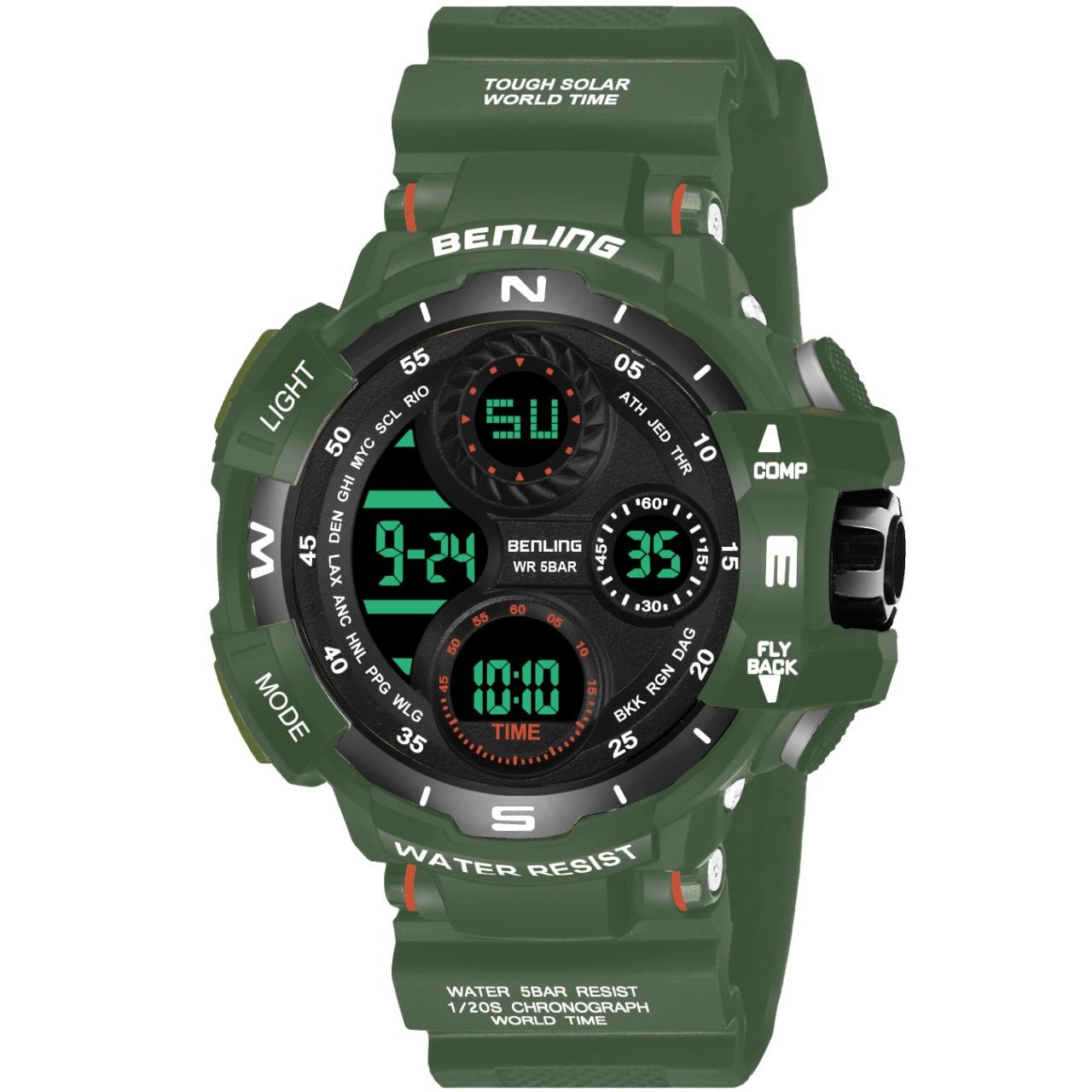 Multifunctional Digital Watch with Stopwatch | Calendar | Alarm | Sports | Backlight | 6062