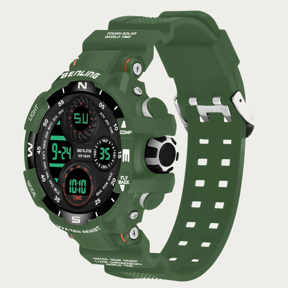 Multifunctional Digital Watch with Stopwatch | Calendar | Alarm | Sports | Backlight | 6062 - Benling