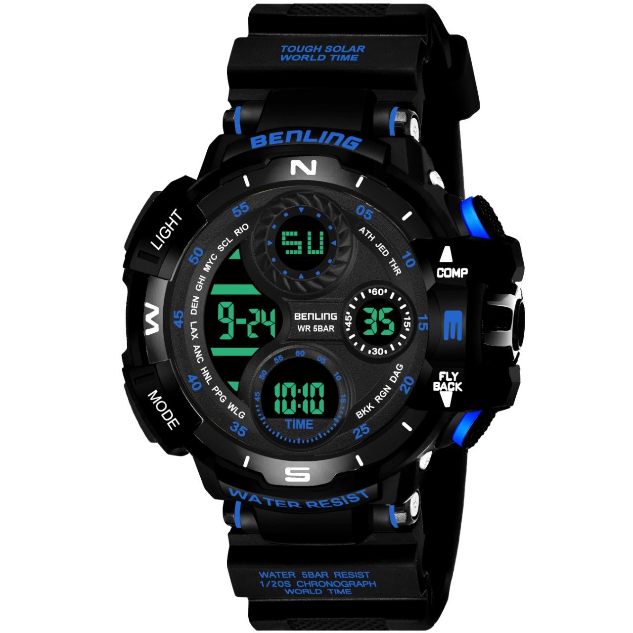 Multifunctional Digital Watch with Stopwatch | Calendar | Alarm | Sports | Backlight | 6062